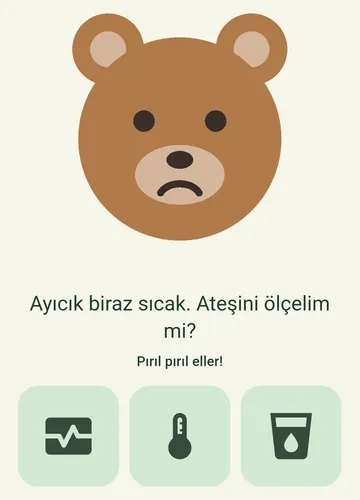 Doktorculuk oyunu: ayıcığın ateşini ölçelim